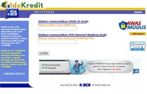 Cara Bayar Kartu Kredit BCA via Klik BCA