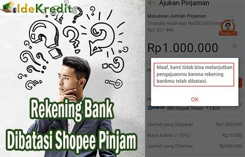 Rekening Bank Dibatasi Shopee Pinjam